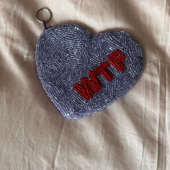Beaded heart coin purse nwt - Picture 2 of 2